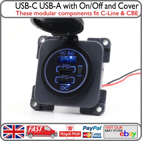 Line usb socket - c-line, usb-c