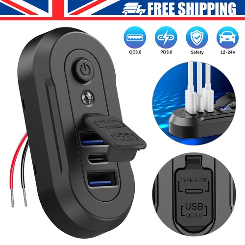 12v 24v usb qc3 - 12v-24v, fast